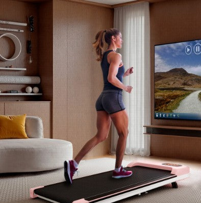 Folding Under Desk Walking Pad Treadmill With Adjustable Incline