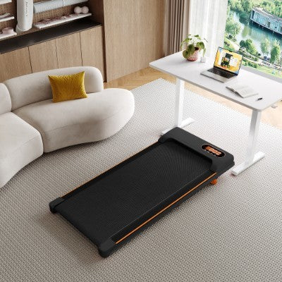 Folding Under Desk Walking Pad Treadmill With Adjustable Incline